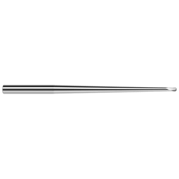 High Helix End Mill for Aluminum Alloys - Ball, 0.0930" (3/32), Neck Dia.: 0.1300"